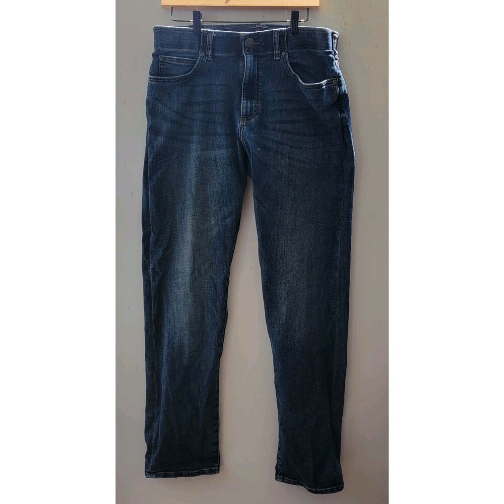 Lee Extreme Motion Straight Jeans Mens‎ 34/34 Blue Performance Stretch